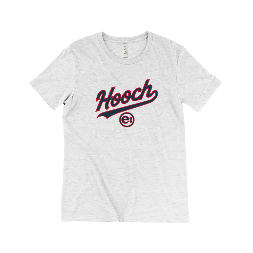 Hooch Baseball T Shirt White with Nationals Colors