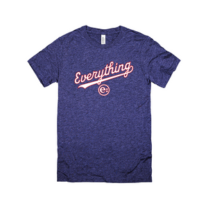 Blue "Everything" Baseball T-Shirt